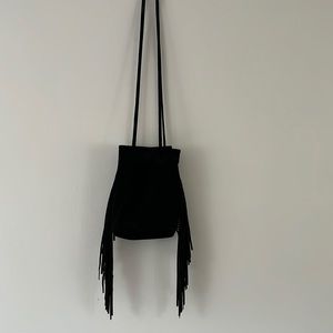 Suede fringe bag from reformation